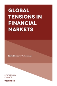 表紙画像: Global Tensions in Financial Markets 9781787148406