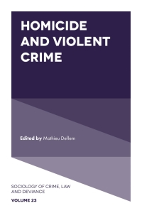 Cover image: Homicide and Violent Crime 9781787148765