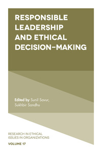 表紙画像: Responsible Leadership and Ethical Decision-Making 9781787144163