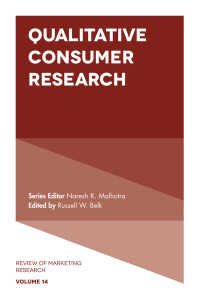 Cover image: Qualitative Consumer Research 9781787144927