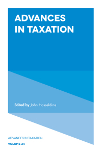 Imagen de portada: Advances in Taxation 9781787145245