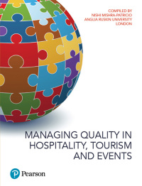 صورة الغلاف: Managing Quality in Hospitality, Tourism and Events 1st edition 9781787268975