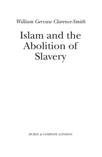 Cover image: Islam and the Abolition of Slavery 9781787384163