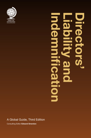 Imagen de portada: Directors’ Liability and Indemnification 3rd edition 9781909416703