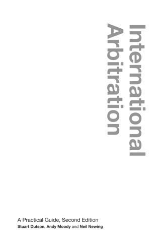 Cover image: International Arbitration 2nd edition 9781787421608