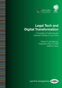 Cover image: Legal Tech and Digital Transformation 1st edition 9781787422087