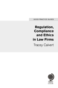 Cover image: Regulation, Compliance and Ethics in Law Firms 1st edition 9781787422285