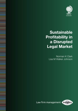 Cover image: Sustainable Profitability in a Disrupted Legal Market 1st edition 9781787422667