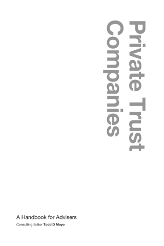 Cover image: Private Trust Companies 1st edition 9781787423145