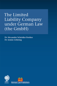 Imagen de portada: The Limited Liability Company under German Law (the GmbH) 1st edition 9781787423626