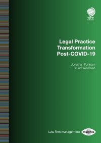 Imagen de portada: Legal Practice Transformation Post-COVID-19 1st edition 9781787425064