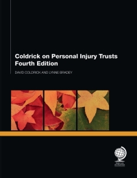 Omslagafbeelding: Coldrick on Personal Injury Trusts 4th edition 9781906355340