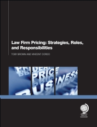 Omslagafbeelding: Law Firm Pricing 1st edition 9781783580958