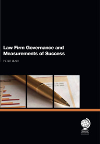 Imagen de portada: Law Firm Governance and Measurements of Success 1st edition 9781907787355
