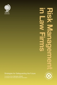 صورة الغلاف: Risk Management in Law Firms 1st edition 9781909416444