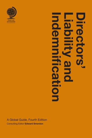 Cover image: Directors' Liability and Indemnification 4th edition 9781787428362