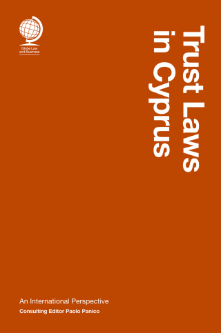 Cover image: Trust Laws in Cyprus 1st edition 9781787428782