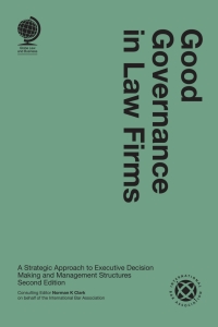 Cover image: Good Governance in Law Firms 2nd edition 9781787429345
