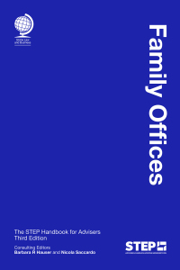 Cover image: Family Offices 3rd edition 9781787429642