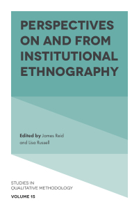 Imagen de portada: Perspectives on and from Institutional Ethnography 9781787146532