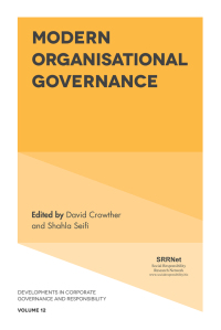 Imagen de portada: Modern Organisational Governance 9781787146952
