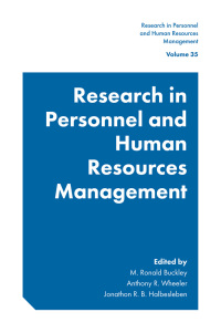 صورة الغلاف: Research in Personnel and Human Resources Management 9781787147096