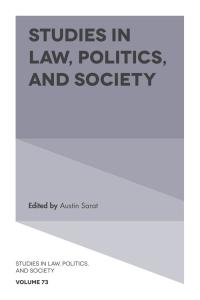 Omslagafbeelding: Studies in Law, Politics, and Society 9781787148123