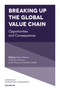 Titelbild: Breaking up the Global Value Chain 9781787430723