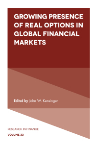 صورة الغلاف: Growing Presence of Real Options in Global Financial Markets 9781787148383
