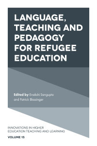 Imagen de portada: Language, Teaching and Pedagogy for Refugee Education 9781787148000