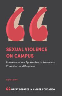 صورة الغلاف: Sexual Violence on Campus 9781787432291