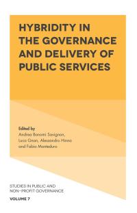 Cover image: Hybridity in the Governance and Delivery of Public Services 9781787437708