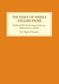 صورة الغلاف: The Index of Middle English Prose 1st edition 9781843844778