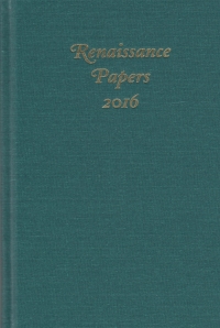 Cover image: Renaissance Papers 2016 1st edition 9781571139795