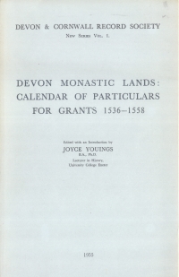 Imagen de portada: Devon Monastic Lands 1st edition 9780901853042