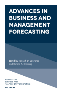 Cover image: Advances in Business and Management Forecasting 9781787542907