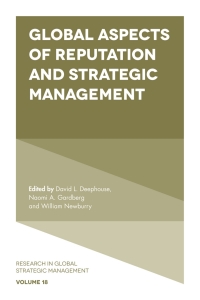 صورة الغلاف: Global Aspects of Reputation and Strategic Management 9781787543140