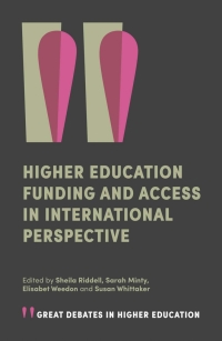 Titelbild: Higher Education Funding and Access in International Perspective 9781787546547