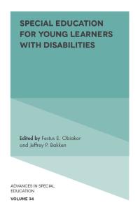 Cover image: Special Education for Young Learners with Disabilities 9781787560413