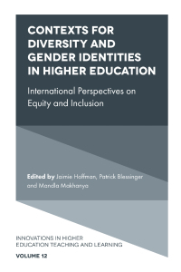 Imagen de portada: Contexts for Diversity and Gender Identities in Higher Education 9781787560574