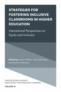 Cover image: Strategies for Fostering Inclusive Classrooms in Higher Education 9781787560611