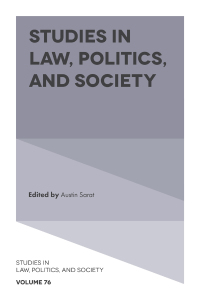 Cover image: Studies in Law, Politics, and Society 9781787562080