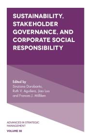 Imagen de portada: Sustainability, Stakeholder Governance, and Corporate Social Responsibility 9781787563162