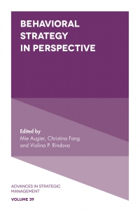 Imagen de portada: Behavioral Strategy in Perspective 9781787563483