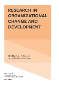 Cover image: Research in Organizational Change and Development 9781787563520