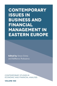 Imagen de portada: Contemporary Issues in Business and Financial Management in Eastern Europe 9781787564503