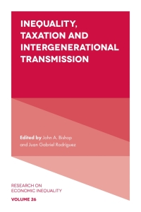 Cover image: Inequality, Taxation, and Intergenerational Transmission 9781787564589