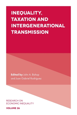 Imagen de portada: Inequality, Taxation, and Intergenerational Transmission 9781787564589