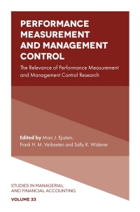 Imagen de portada: Performance Measurement and Management Control 9781787564701