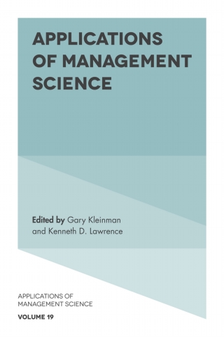 Cover image: Applications of Management Science 9781787566521